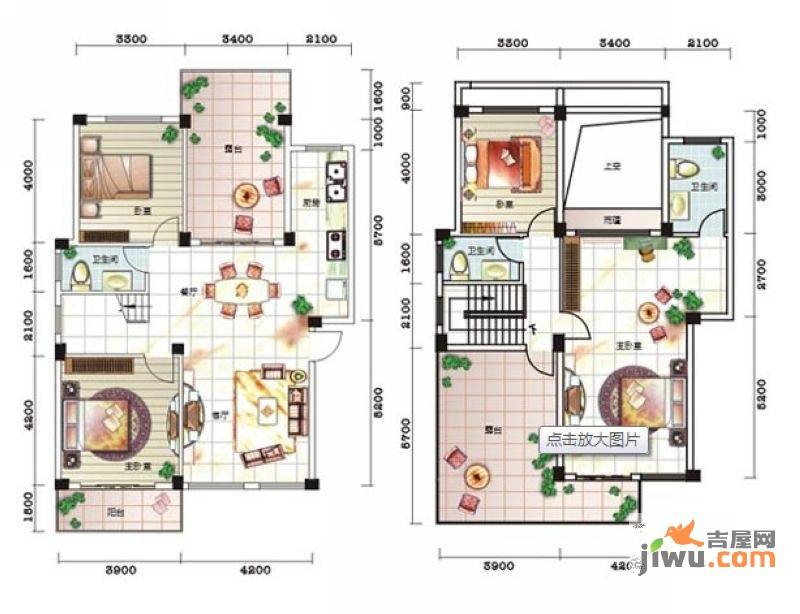 碧园印象桂林普通住宅180㎡户型图