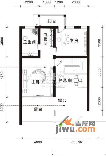 水印帝景2室2厅1卫228.9㎡户型图