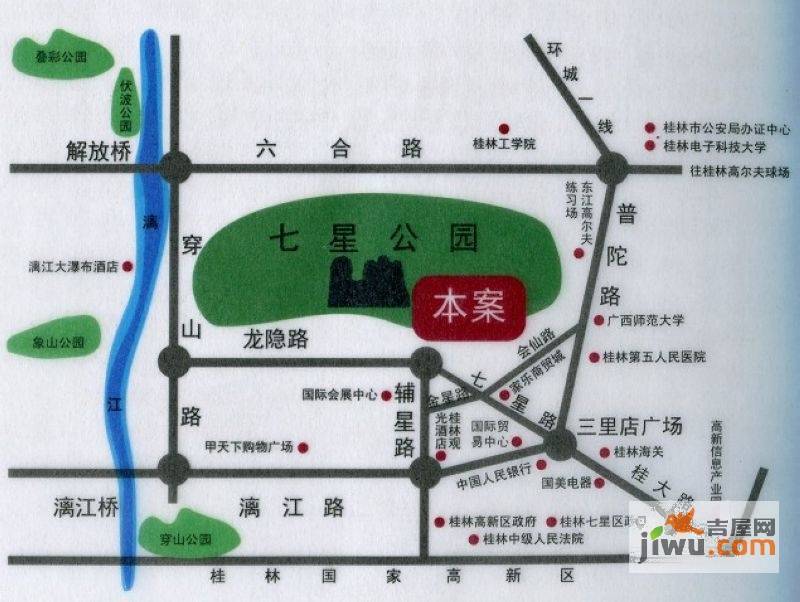桂林润园位置交通图