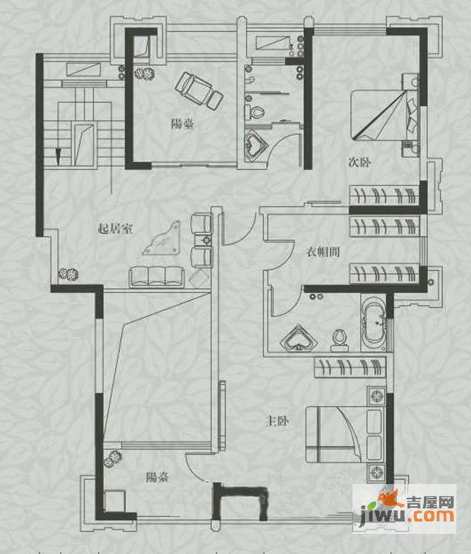 融侨观邸3室2厅1卫246.5㎡户型图