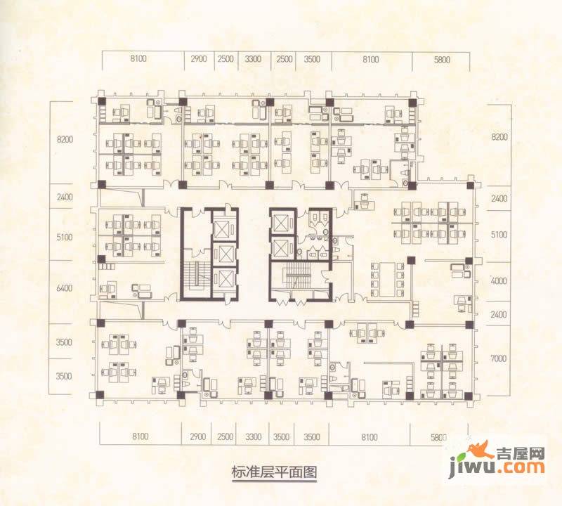 恒兴广场普通住宅218㎡户型图