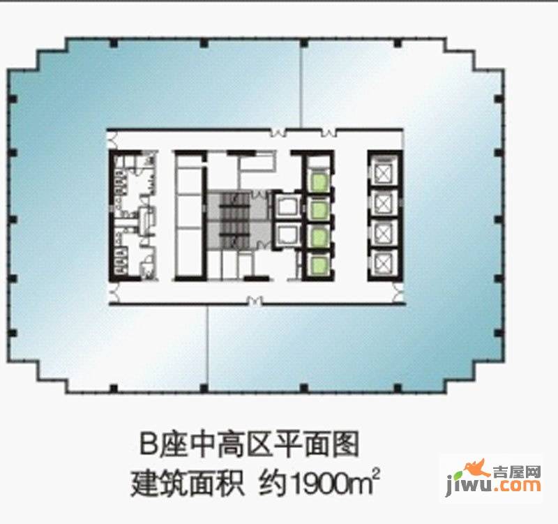 东怡金融广场普通住宅900㎡户型图