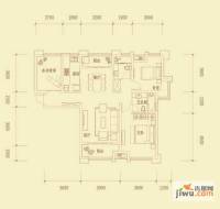 紫御府3室2厅1卫112.5㎡户型图