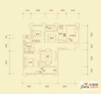 紫御府3室2厅1卫102㎡户型图