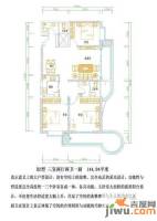 飞天世纪新城2室2厅1卫144.9㎡户型图