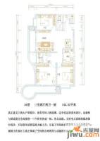 飞天世纪新城3室2厅2卫143.5㎡户型图