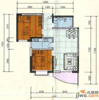 飞天世纪新城2室2厅1卫100.2㎡户型图