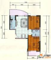 飞天世纪新城2室2厅1卫112.8㎡户型图