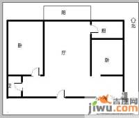 鸿运润园CⅢ2室2厅1卫93㎡户型图