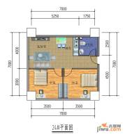 中华城2室1厅1卫72㎡户型图