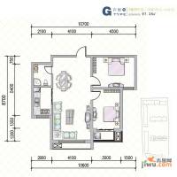 天水丽城2室2厅1卫97.4㎡户型图