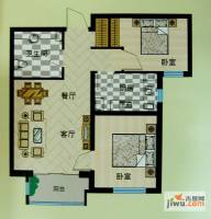 安联青年城2室2厅1卫72.9㎡户型图