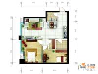 东城国际广场2室2厅1卫101㎡户型图