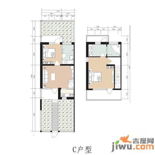 林屿森林别墅2室1厅2卫92.2㎡户型图