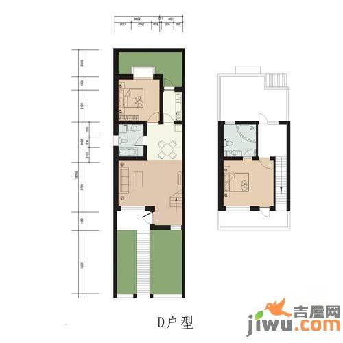 林屿森林别墅2室2厅2卫97.3㎡户型图