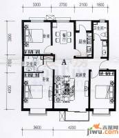 卓达太阳城3室2厅2卫136.5㎡户型图