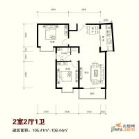 卓达星辰一号普通住宅106.4㎡户型图