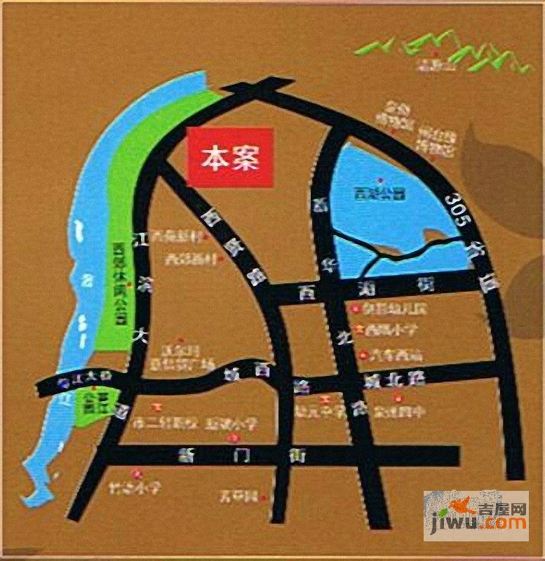 香江美域位置交通图图片