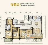 香滨半岛6室2厅3卫241.8㎡户型图