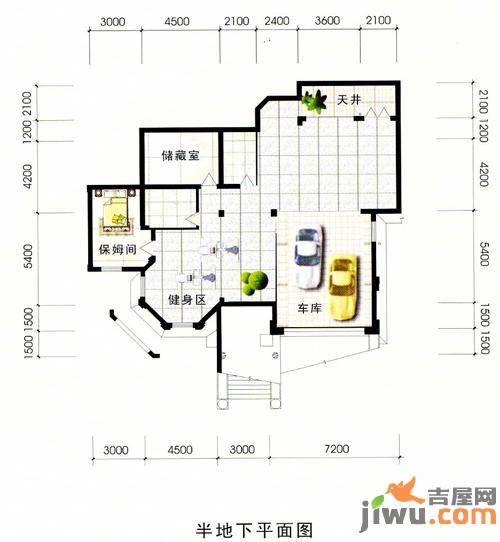 新宇花园2室2厅1卫135.2㎡户型图