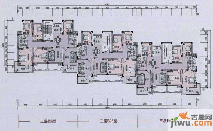 大地香樟园5室3厅3卫178.5㎡户型图