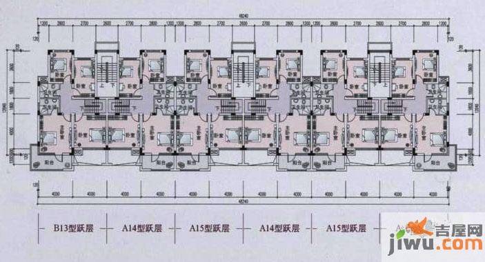 大地香樟园5室3厅3卫178.5㎡户型图