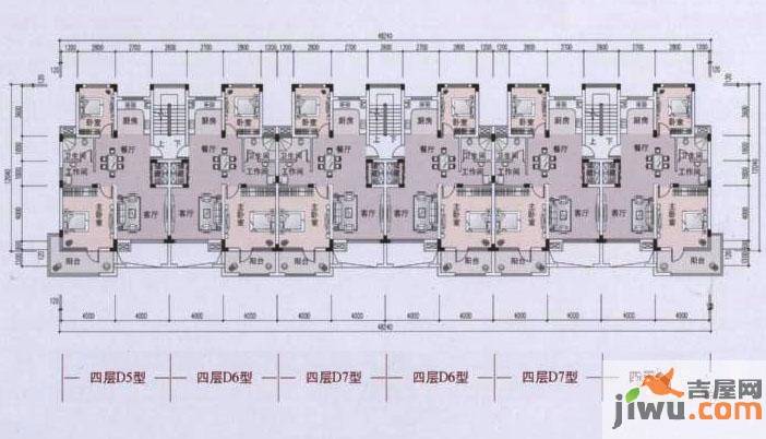 大地香樟园2室2厅1卫88.2㎡户型图