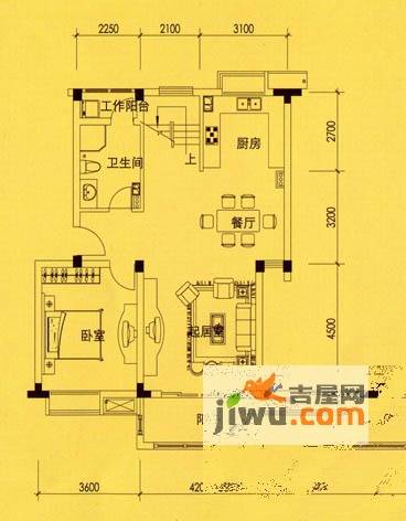 镜湖时代5室2厅3卫186㎡户型图