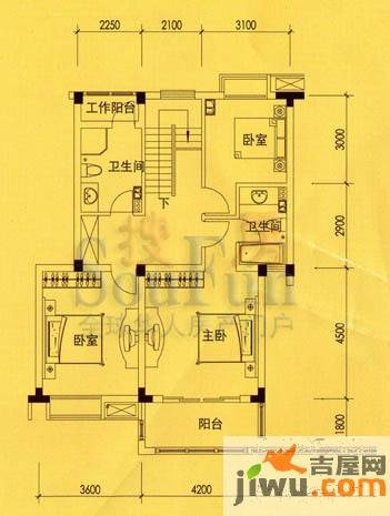 镜湖时代5室2厅3卫186㎡户型图