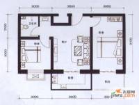 悦香台2室1厅1卫68.7㎡户型图