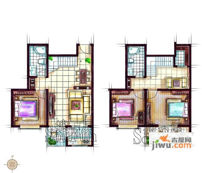 迎泽熙园3室2厅2卫户型图