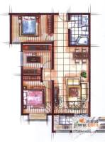 迎泽熙园3室2厅1卫103.7㎡户型图