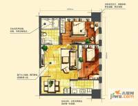 新建SOHO2室1厅1卫76.8㎡户型图