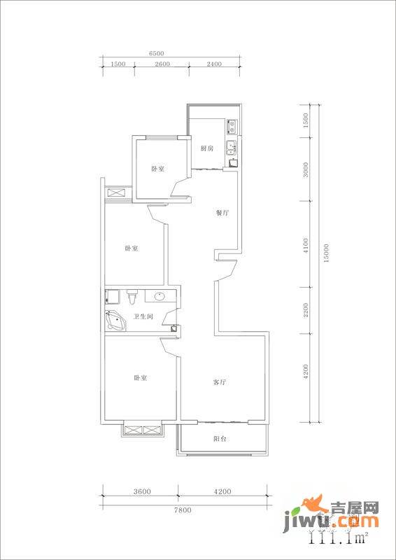 左岸明珠
                                                            3房2厅1卫
