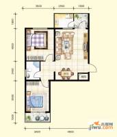 东润花园（北京新干线二期）2室2厅1卫94.6㎡户型图