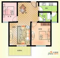 昌隆贵和苑2室2厅1卫86.4㎡户型图