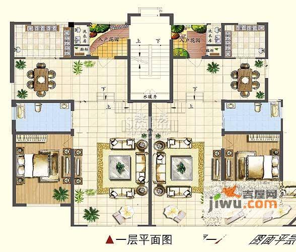 泰康红郡4室3厅3卫210㎡户型图