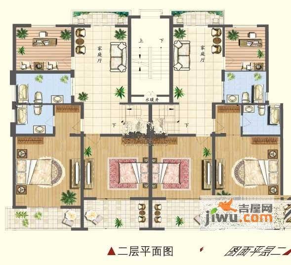 泰康红郡4室3厅3卫210㎡户型图