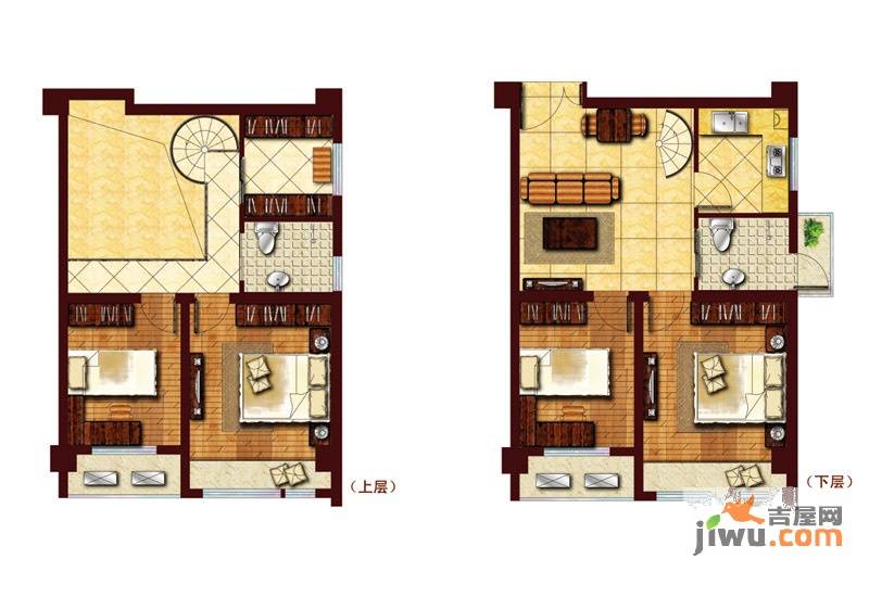 龙商天骄4室2厅2卫67㎡户型图