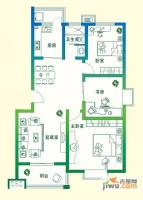 万豪绿城3室2厅1卫109㎡户型图