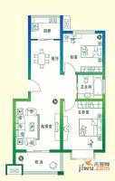 万豪绿城2室2厅1卫86㎡户型图