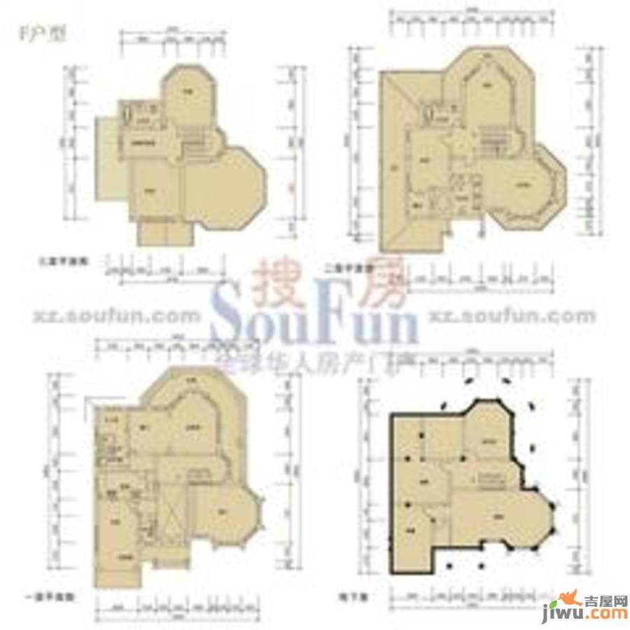 太阳花园8室3厅3卫492㎡户型图