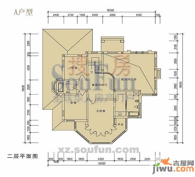 太阳花园3室2厅1卫户型图