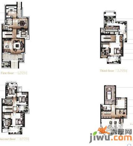 百隆诺丁山郡5室2厅4卫303㎡户型图