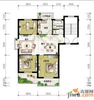 大丰水岸鑫城二期澜郡2室2厅1卫100.4㎡户型图