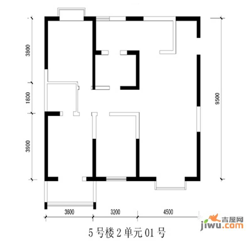 旭景兴园3室2厅2卫137.2㎡户型图