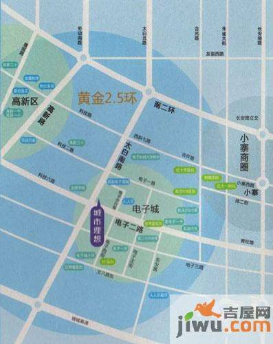 荣禾城市理想位置交通图图片