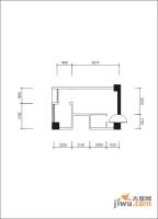 象牙宫寓1室0厅1卫44.5㎡户型图