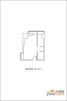 南门国际1室0厅0卫44.5㎡户型图