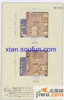 望庭国际2室0厅3卫115.6㎡户型图